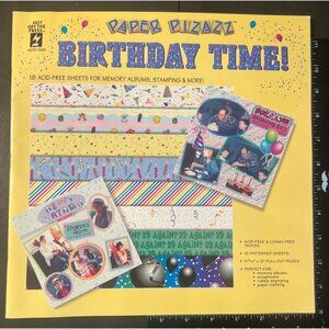Paper Pizazz Birthday Time Memory Album Paper Book HOTP 3205 1562314270 Rare HTF